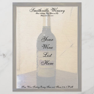 Winery Letterhead