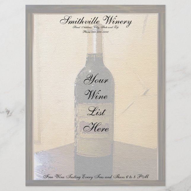 Winery Letterhead (Front)