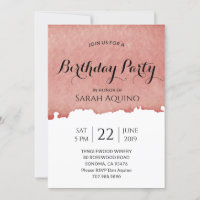 Winery Or Vineyard Watercolor Birthday