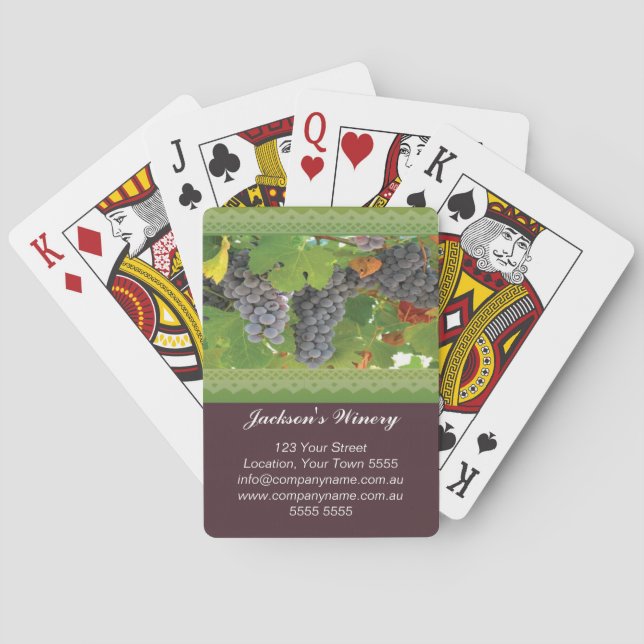 Winery Playing Cards (Back)