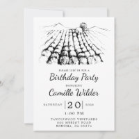Winery Vineyard Birthday Party