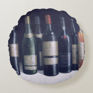 Winescape 1998 round pillow
