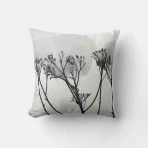 Winetr Plants Snow Throw Cushion