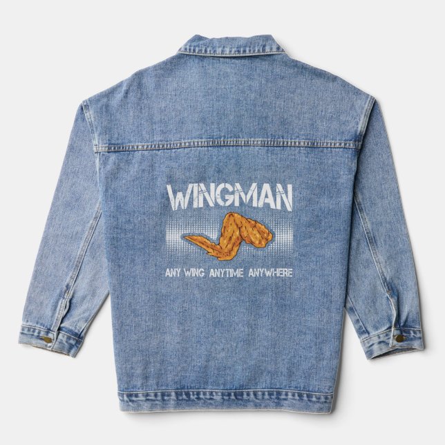 Wing Chicken Wing  Denim Jacket (Back)