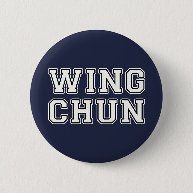 Wing Chun 2 Inch Round Button (Front)
