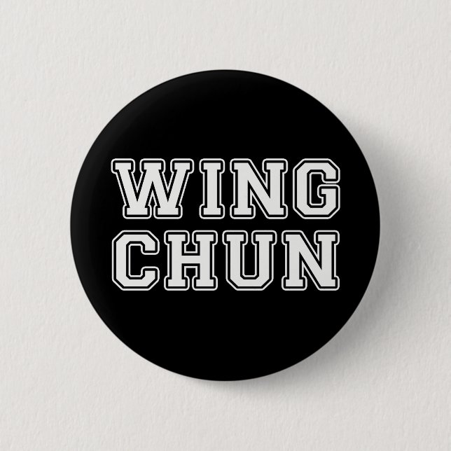 Wing Chun 2 Inch Round Button (Front)