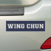 Wing Chun Bumper Sticker (On Car)