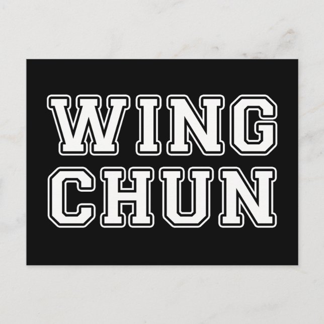 Wing Chun Postcard (Front)