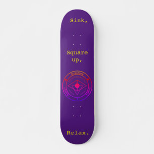 Wing Chun Training Deck (Purple) Skateboard