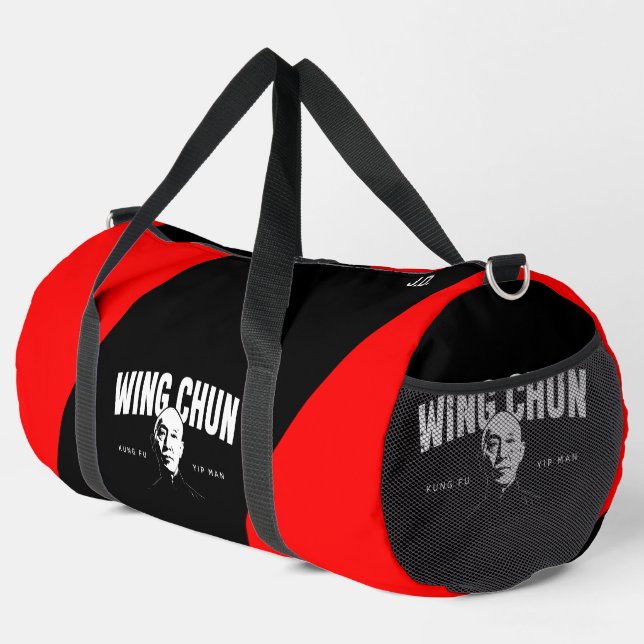 Wing Chun "Yip Man" Kung Fu Practitioner Custom Duffle Bag (Right Corner)