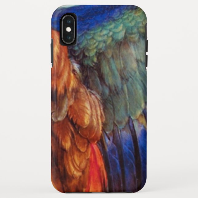 WING FEATHERS OF AN EUROPEAN ROLLER Case-Mate iPhone CASE (Back)