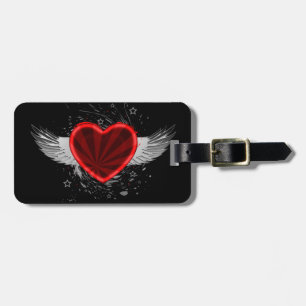 Wing Heart  Luggage Tag