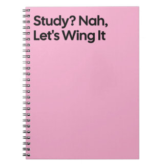Wing It Funny Study Notebook