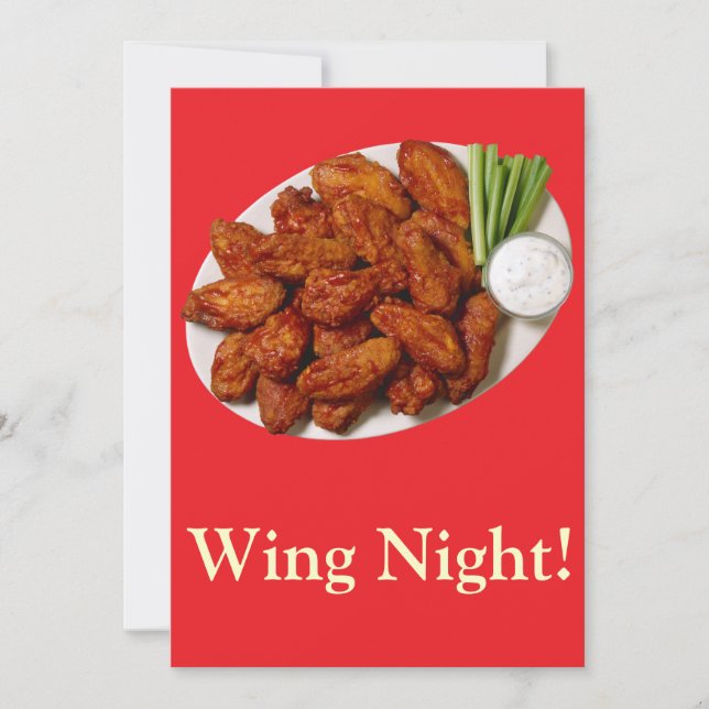 Wing Night Invitation (Front)