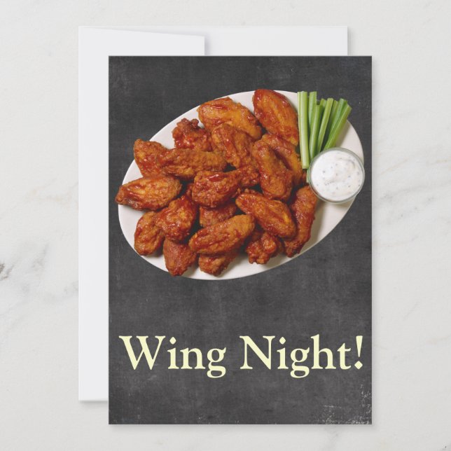 Wing Night Invitation (Front)