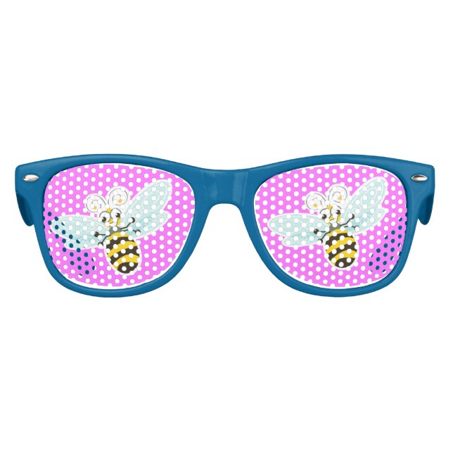 Wing-Nutz™_Bumble Bee (Buzz)_sweet & fun_Bee Cool! Kids Sunglasses (Front)