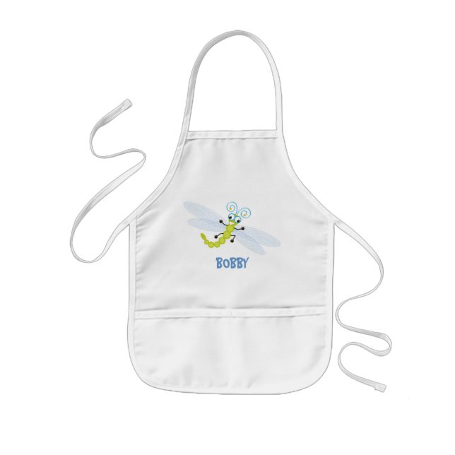 Wing-Nutz™_Dragonfly (Skeeter) _ personalized Kids Apron (Front)
