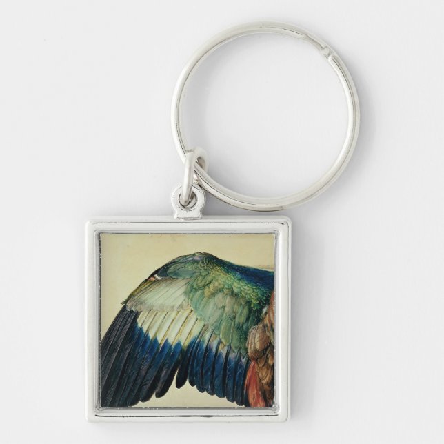 Wing of a Blue Roller, 1512 Keychain (Front)