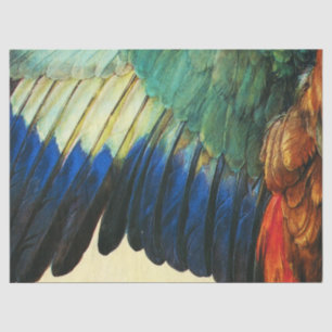 WING OF AN EUROPEAN ROLLER Warercolor ,Durer Tissue Paper