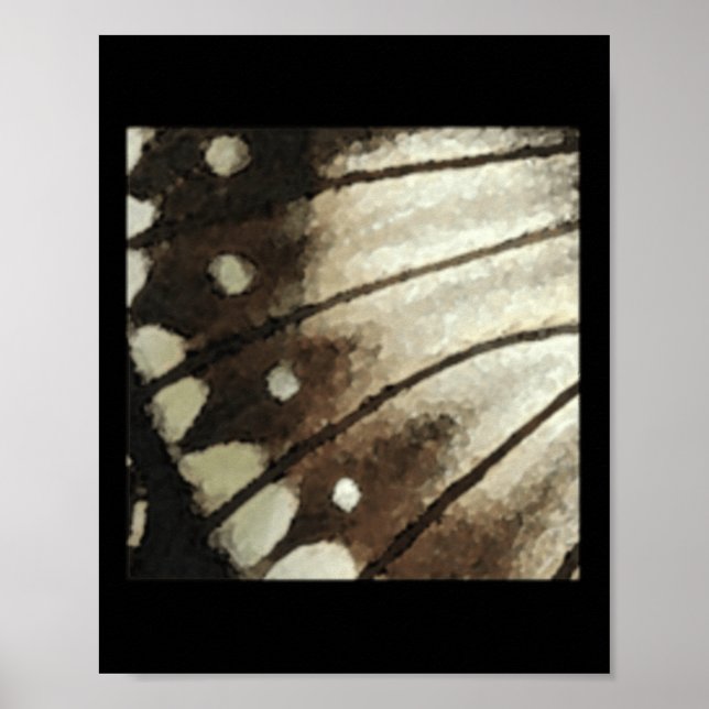 Wing Of Butterfly Nature Lovers Effects Sticker  Poster (Front)