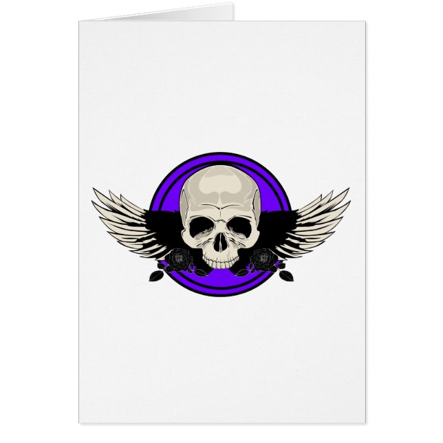 Wing Skull - PURPLE (Front)