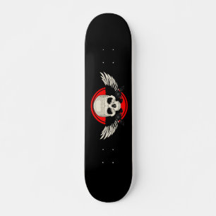 Wing Skull - RED Skateboard