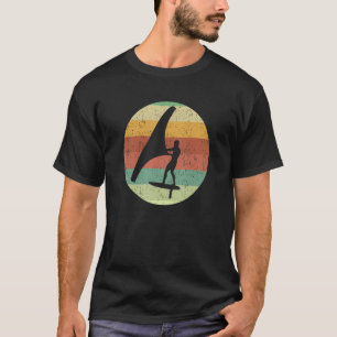 Wing Surf Surfing Foiling Foil Surfer Retro Vintag T-Shirt