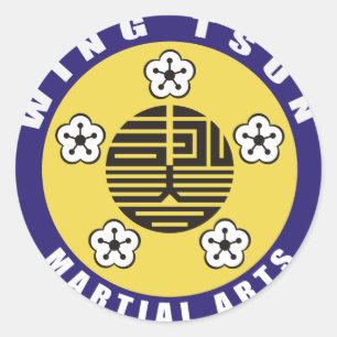 WING TSUN - MARTIAL ARTS CLASSIC ROUND STICKER
