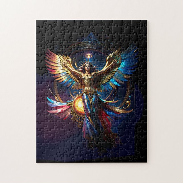 Winged Angel of Liberty Fantasy Art Jigsaw Puzzle (Vertical)