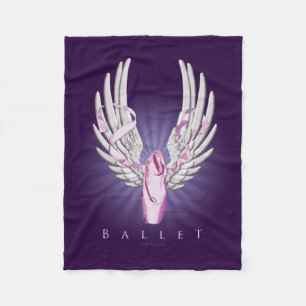 Winged Ballet (Dance) Fleece Blanket