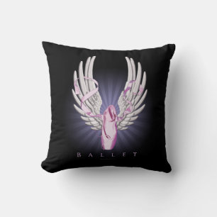 Winged Ballet (Dance) Throw Pillow