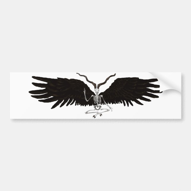 Winged Baphomet Bumper Sticker (Front)