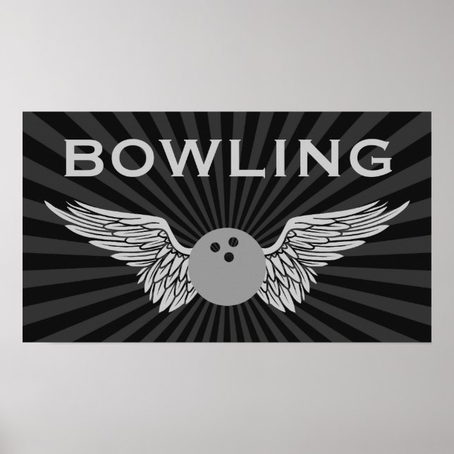 winged bowling poster (Front)