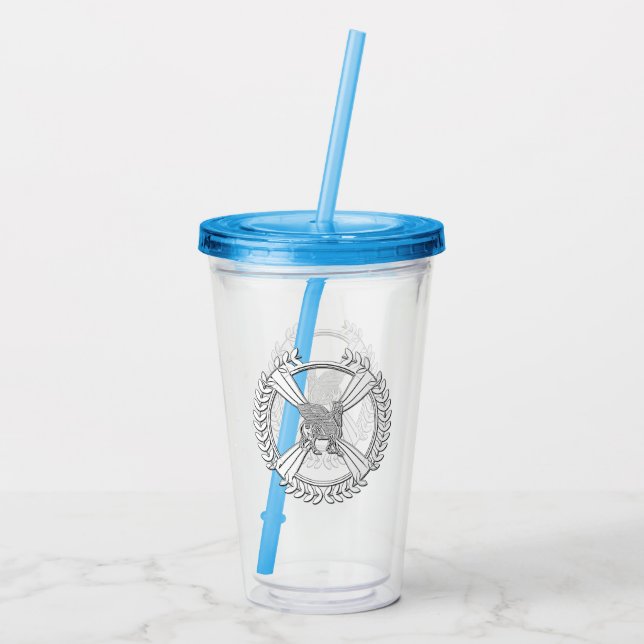 Winged Bull Acrylic Tumbler (Back)