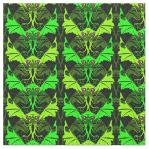 Winged Cthulhu Fabric