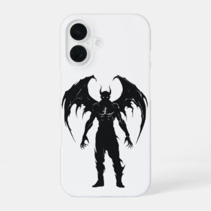 Winged Demon Silhouette iPhone 16 Case