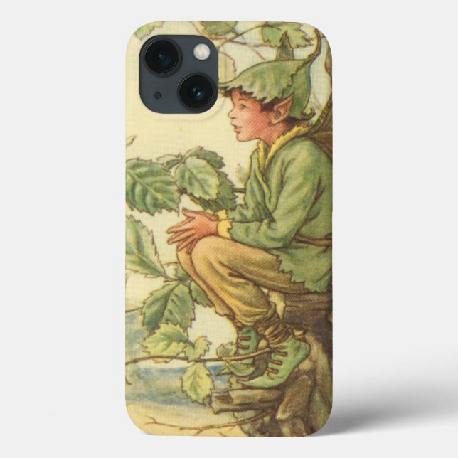 Winged Elm Fairy Sitting in a Tree Case-Mate iPhone Case (Back)