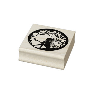 Winged Fairy Rubber Stamp