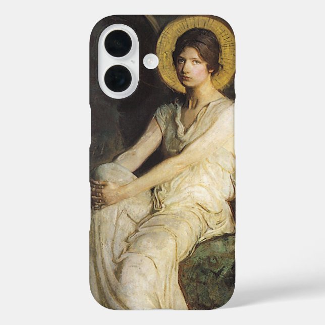 Winged Figure Seated Upon a Rock by Abbott Thayer Case-Mate iPhone Case (Back)