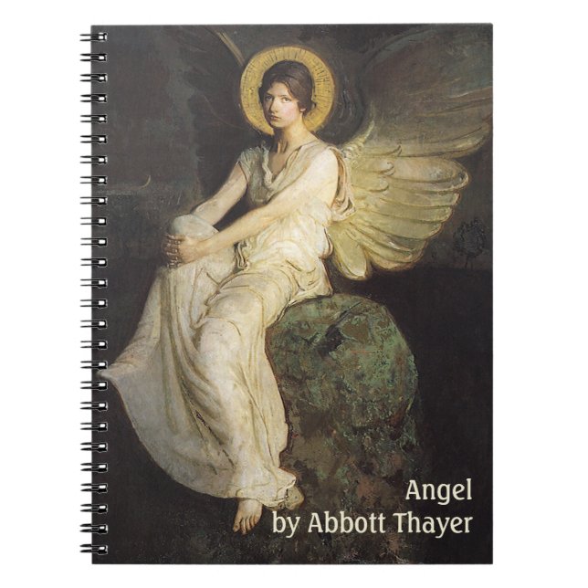 Winged Figure Seated Upon a Rock by Abbott Thayer Notebook (Front)