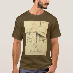 Winged Flying Machine Sketch by Leonardo da Vinci T-Shirt