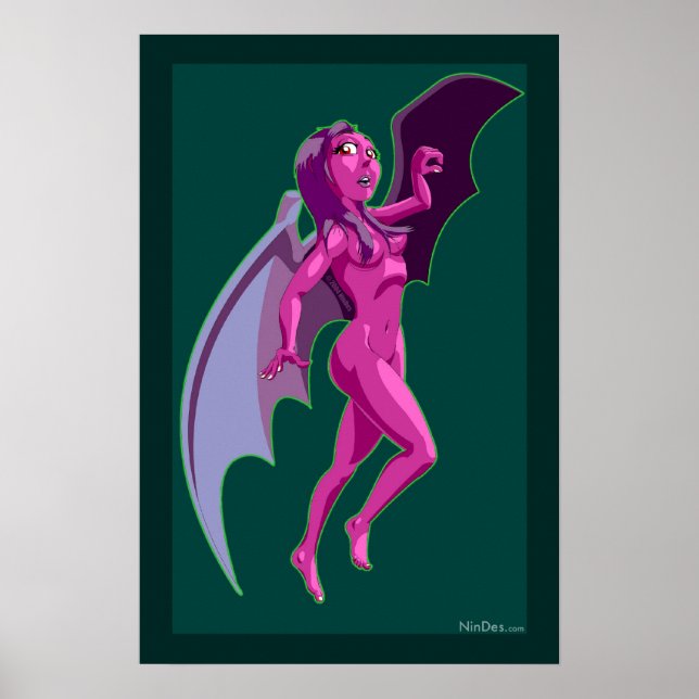Winged freak small print poster (Front)