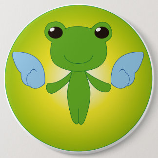 Winged Gekota 6 Inch Round Button