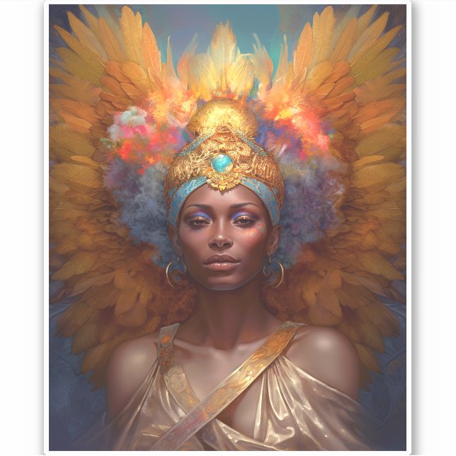 Winged Goddess Fantasy Art (Front)