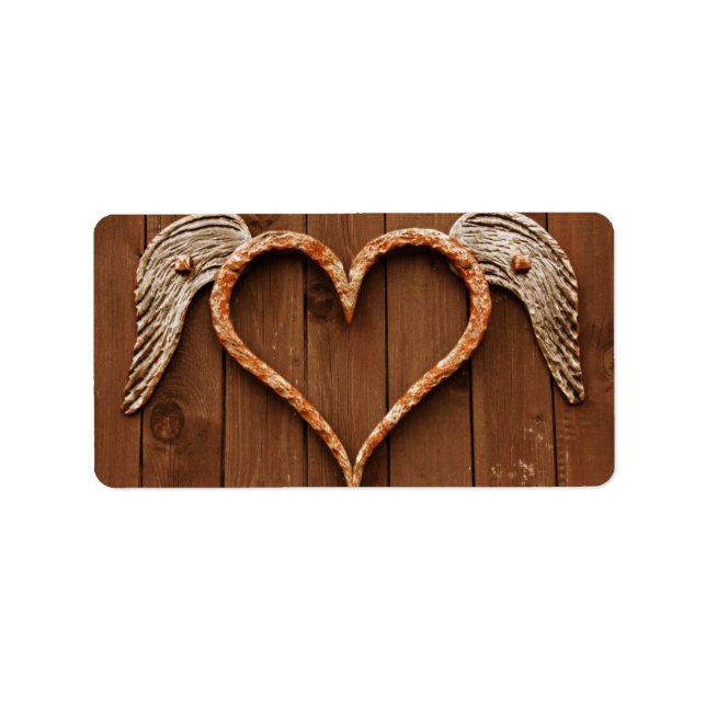 Winged Heart Address Label (Front)