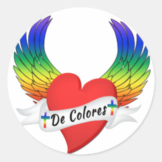 Winged Heart DeColores Palanca Sticker