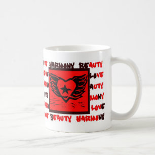 Winged Heart Graffiti mug