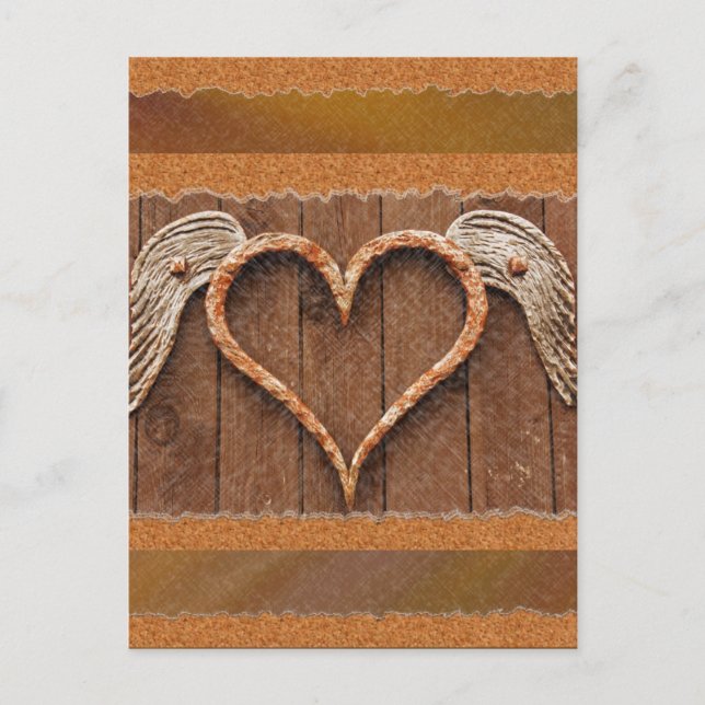 Winged Heart Postcard (Front)