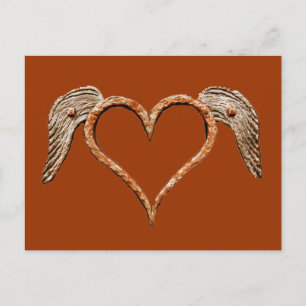 WINGED HEART POSTCARD