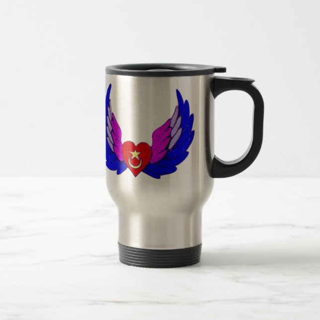 Winged Heart Travel Mug (Right)